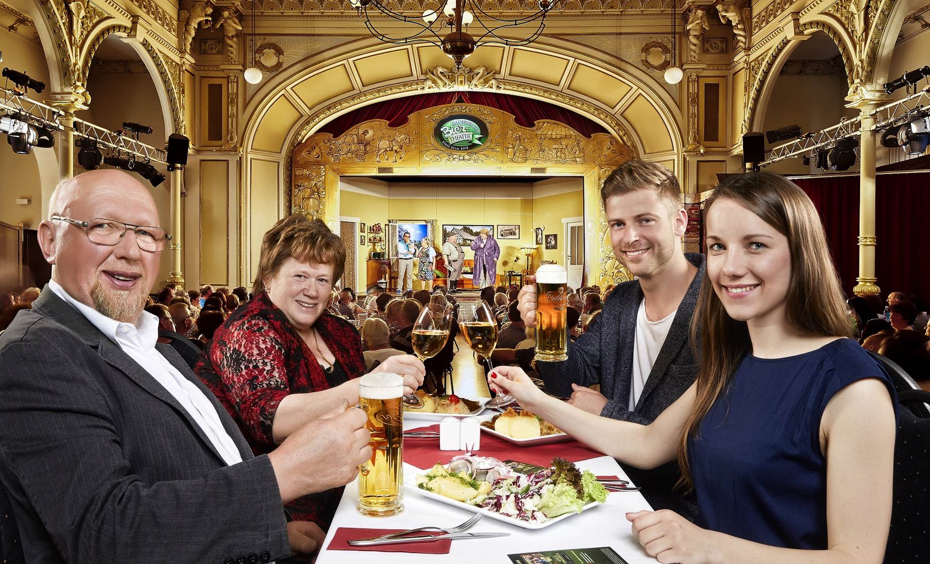 Programmfotografie des Radeberger Biertheaters im Kaisersaal