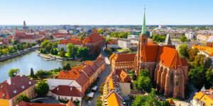 Blick auf den Dom und die Altstadt von Breslau