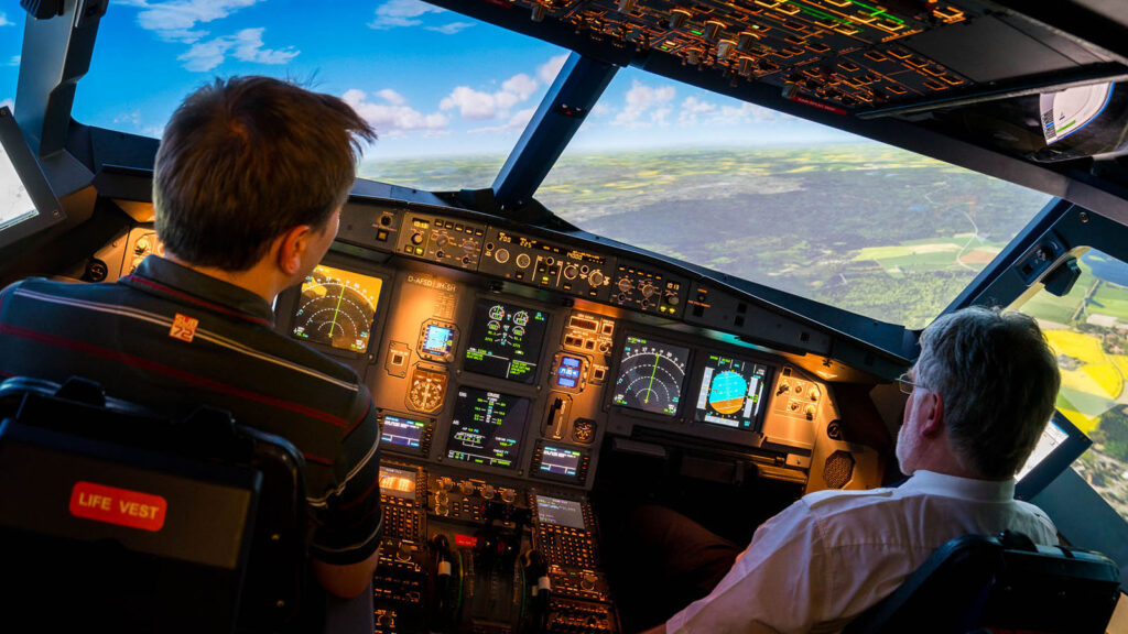 Flugsimulator A320 in Dresden 5