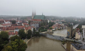 Görlitz: Hochwasser Neiße-Pegel auf Alarmstufe 4 Blick auf die Lage