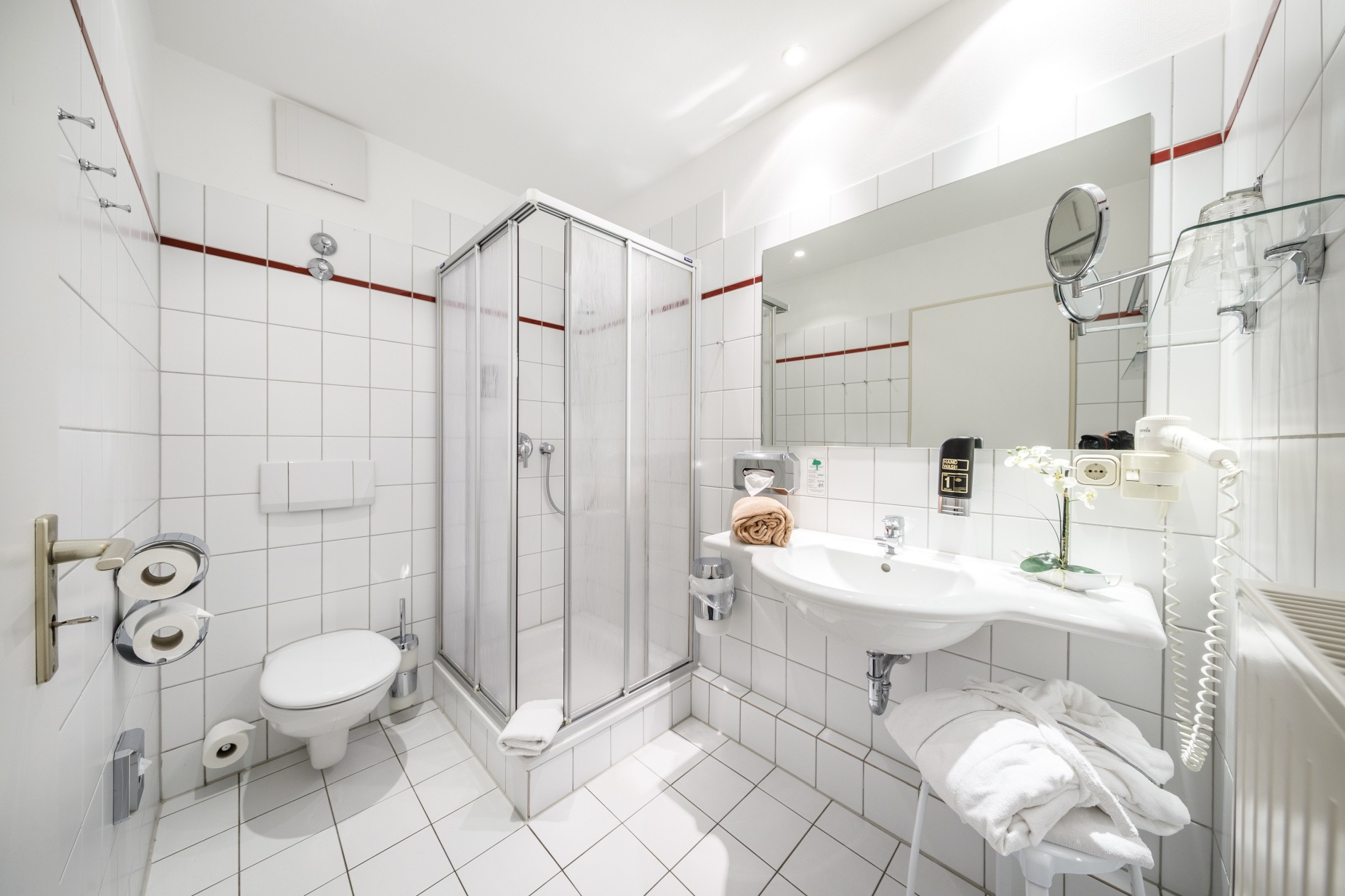 Hotel Sportwelt 1 Badezimmer im Hotel Sportwelt Radeberg