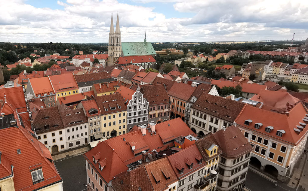 Untermarkt Goerlitz altstadt mit peterskirche Görlitz Altstadt: Untermarkt