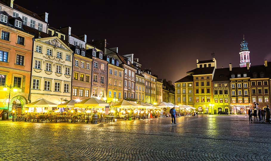 Nachtleben in Warschau