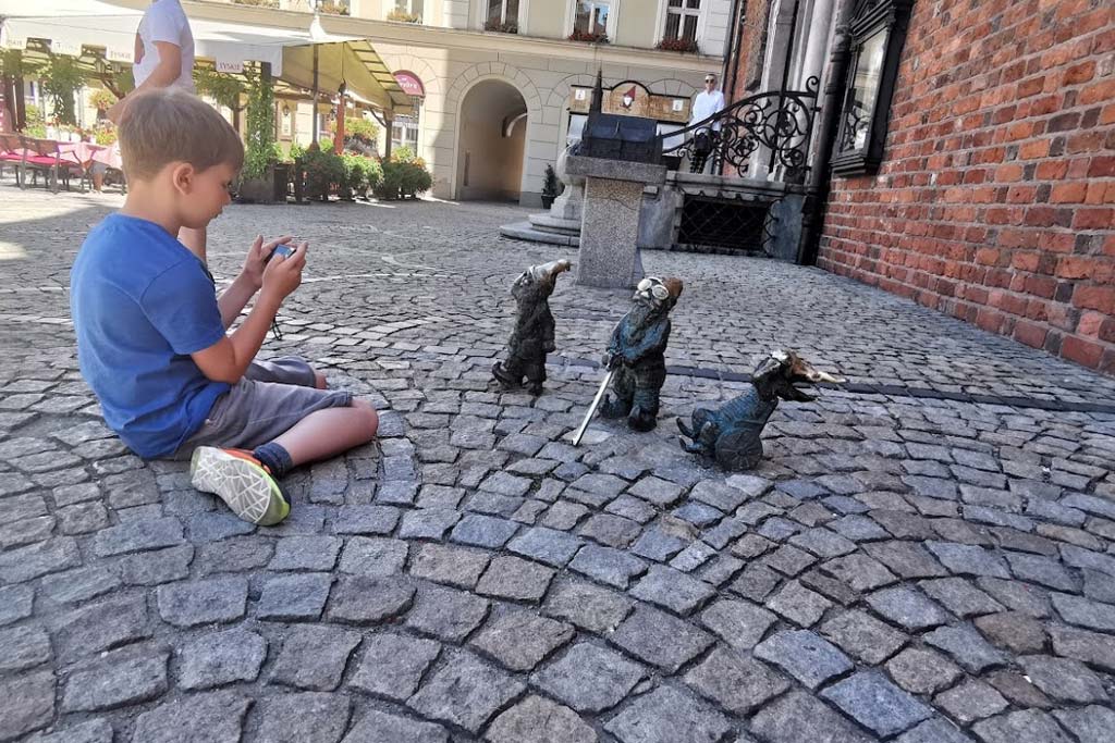 Zwerge in Breslau Stadt Breslau in Polen