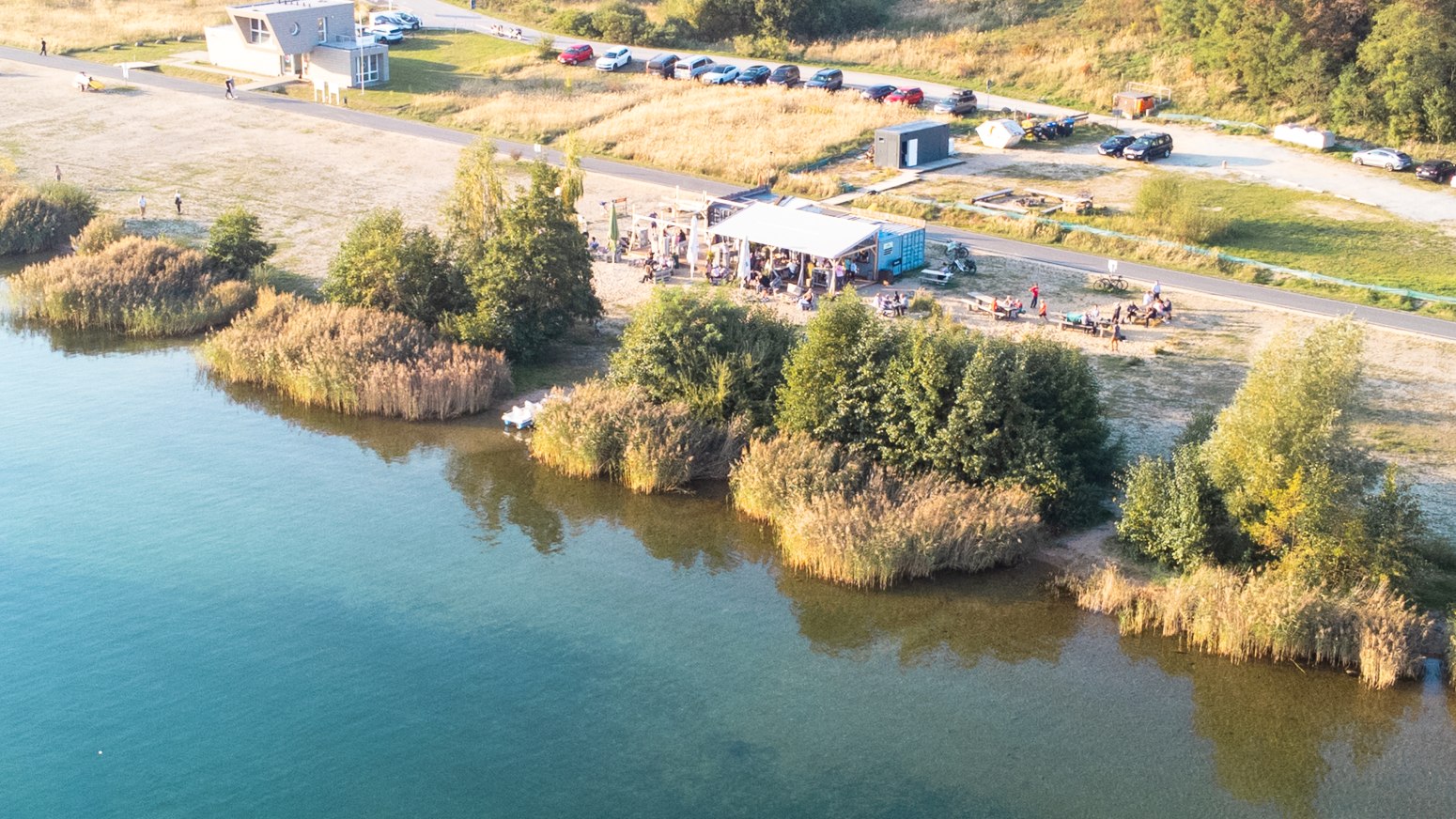 Strandbar Görlitz am Nordstrand des Berzdorfer Sees