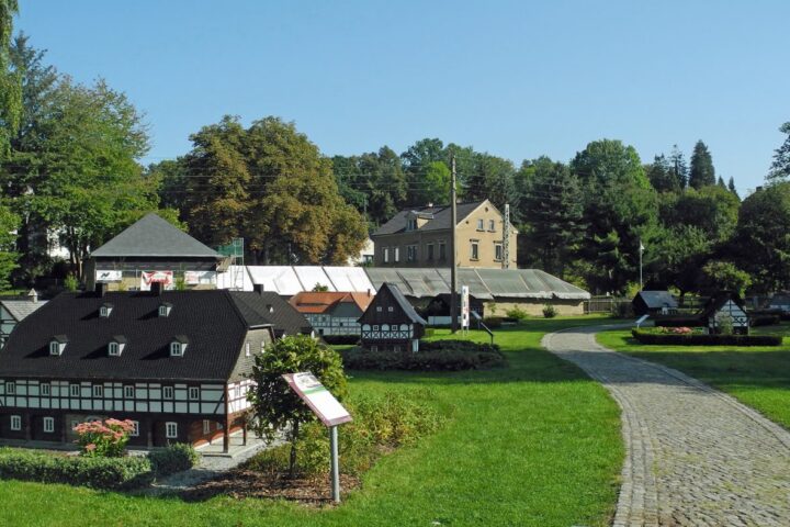 Miniaturhäuser im Umgebindehaus-Park Cunewalde