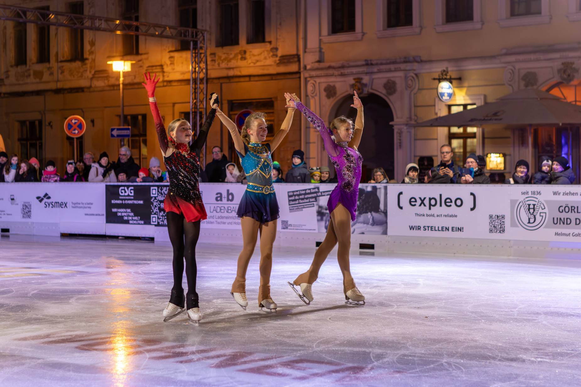 Eröffnung der Eislaufbahn auf dem Görlitzer Obermarkt